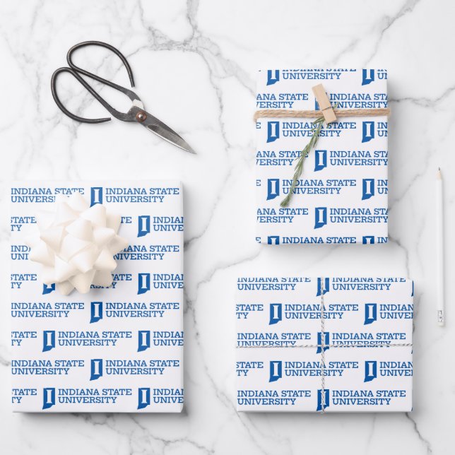 Indiana State University Wrapping Paper Sheets (Front)