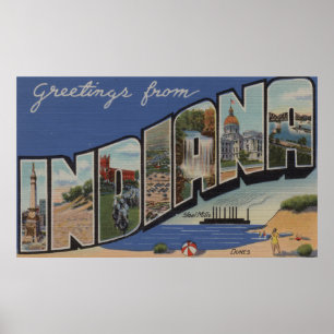 Indiana (Steel Mills/Sand Dunes) Poster