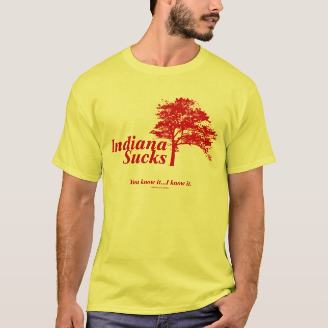 Indiana Sucks T-Shirt (Front)