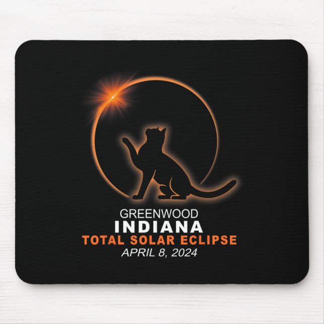 Indiana Total Solar Eclipse 2024 1  Mouse Pad (Front)