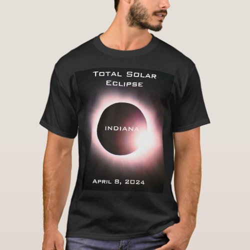 INDIANA Total solar eclipse April 8 2024 T_Shirt