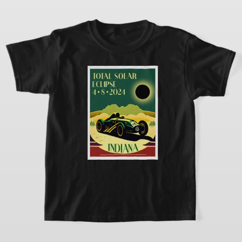 Indiana Travel Poster Eclipse T_Shirt