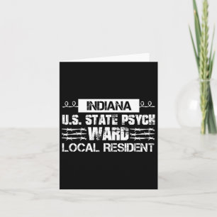 Indiana U.s. Inmate Psych Ward County State Jail H Card