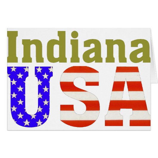 Indiana USA! Cards (Front Horizontal)