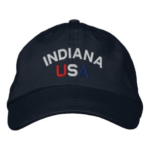 Indiana USA Embroidered Navy Hat
