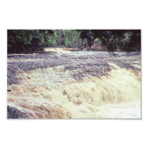 Indiana Wabash River Rapids Trees and Water Photo Print