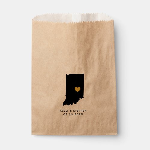 Indiana Wedding Favor Treat Sacks Gift Bags