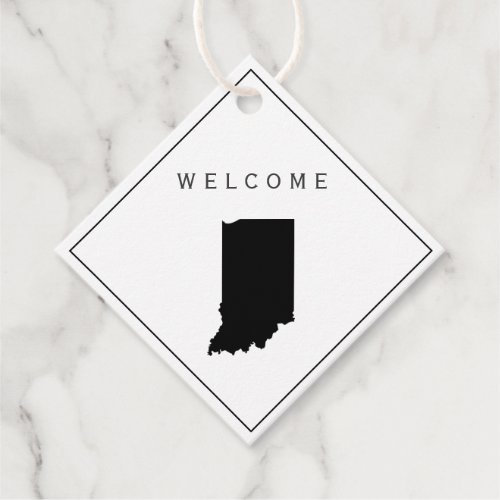 Indiana Welcome Bag Gift Tag for Wedding Weekend