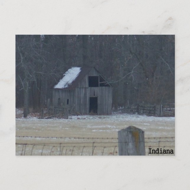 Indiana Winter Postcard (Front)