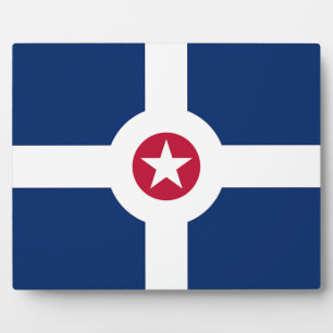 Indianapolis City Flag Plaque