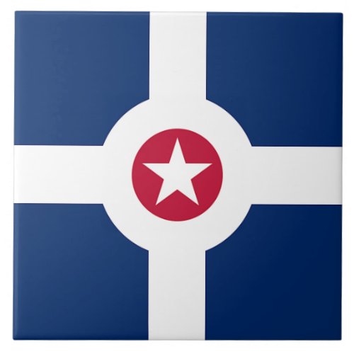 Indianapolis City Flag Tile