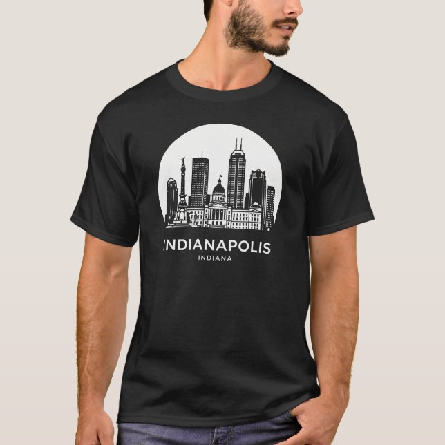 Indianapolis City Indiana T-Shirt (Front)