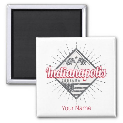 Indianapolis City Indiana United States USA Magnet