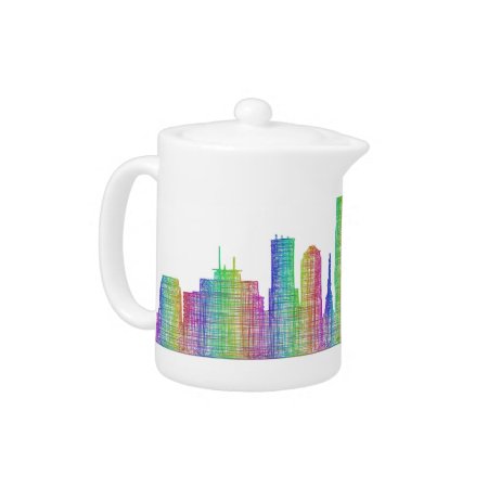 Indianapolis City Skyline Teapot