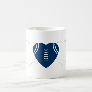 Indianapolis Colts Football Heart Design Coffee Mug