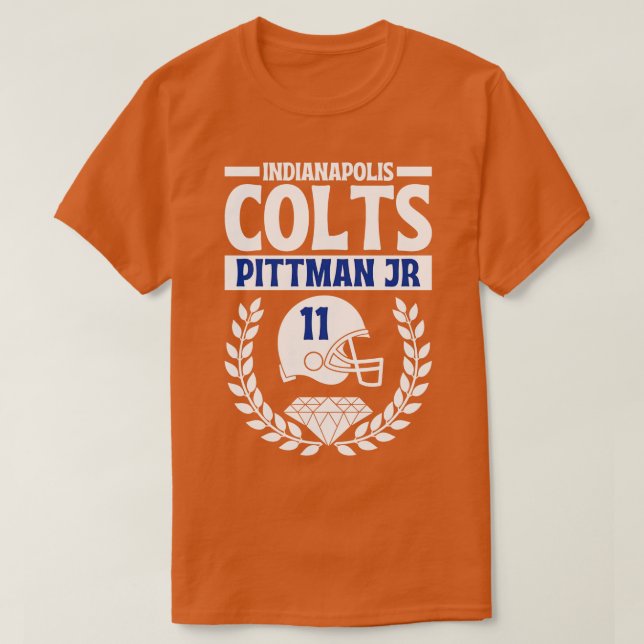 Indianapolis Colts Pittman Jr 11 American  1 T-Shirt (Design Front)