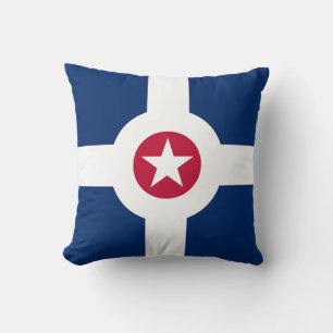 Indianapolis, Flag American MoJo Pillow