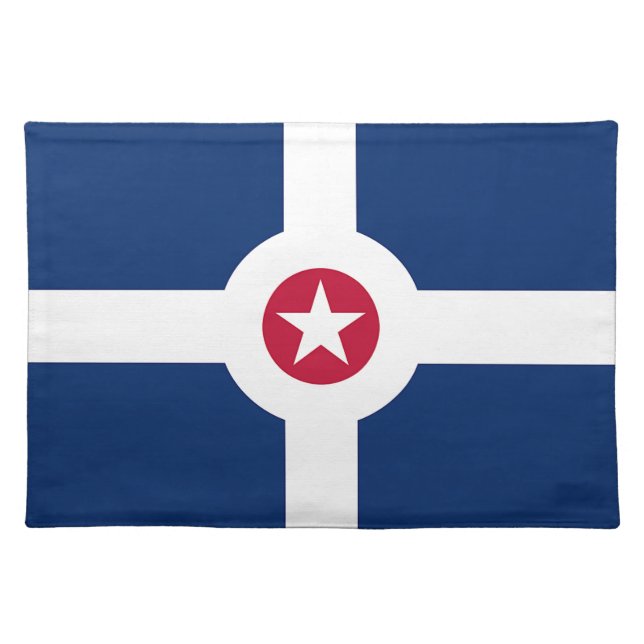 Indianapolis Flag American MoJo Placemat (Front)