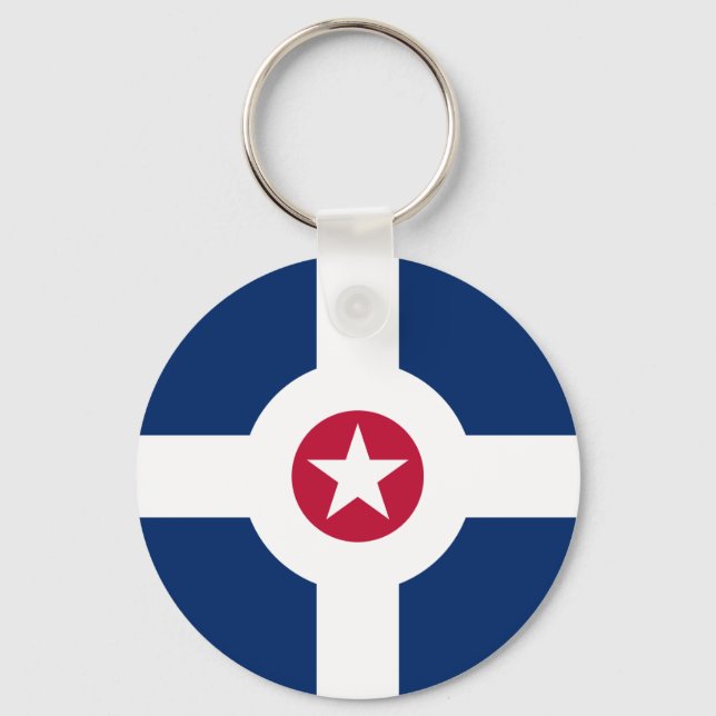 Indianapolis Flag Keychain (Front)