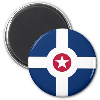 Indianapolis Flag Magnet by abbeyz71 at Zazzle