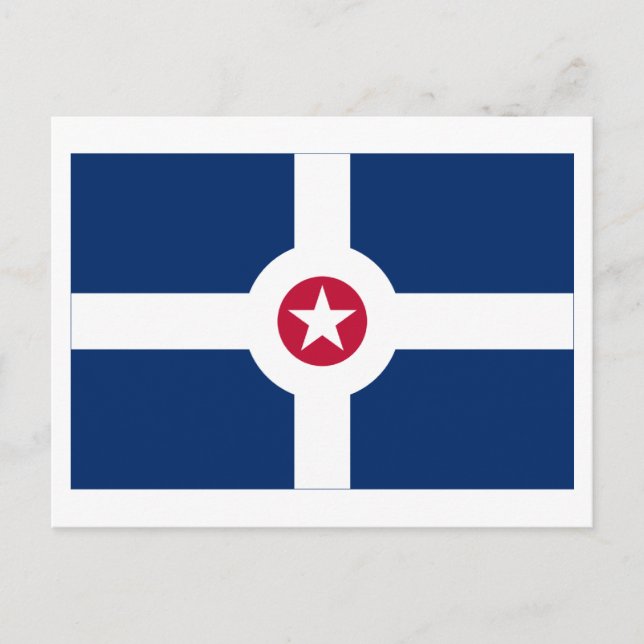 Indianapolis Flag Postcard (Front)