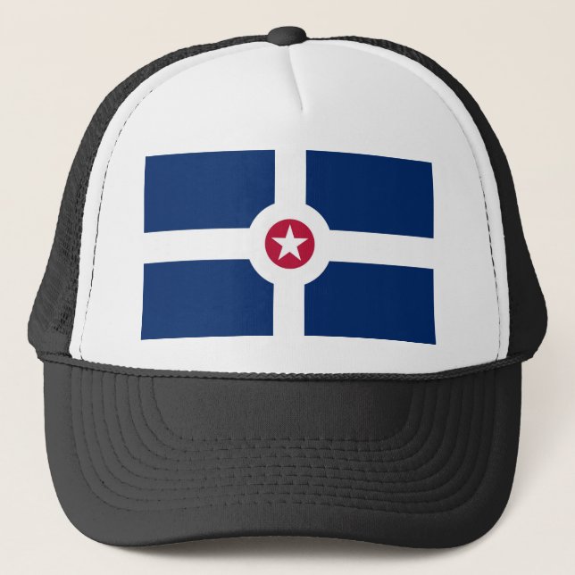 indianapolis flag trucker hat (Front)