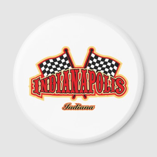 Indianapolis Flagged Magnet