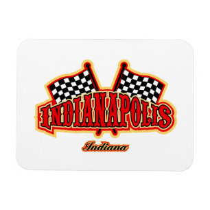 Indianapolis Flagged Magnet