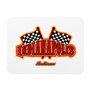 Indianapolis Flagged Magnet by TurnRight at Zazzle