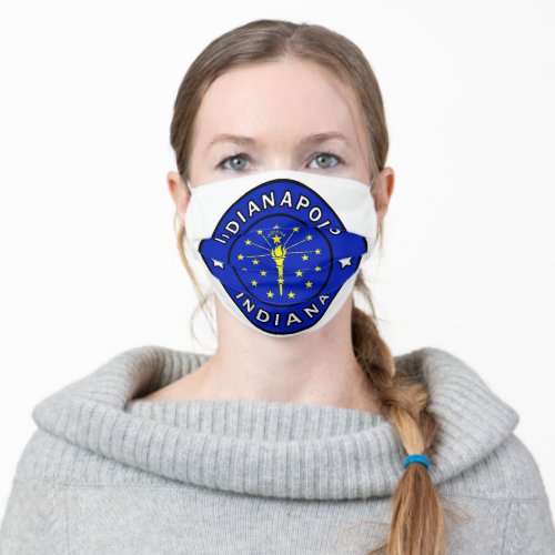 Indianapolis Indiana Adult Cloth Face Mask