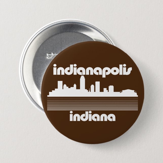 Indianapolis Indiana Button (Front & Back)