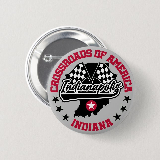 Indianapolis,Indiana Button (Front & Back)