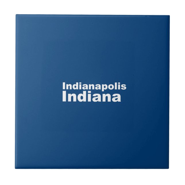 Indianapolis, Indiana Ceramic Tile (Front)
