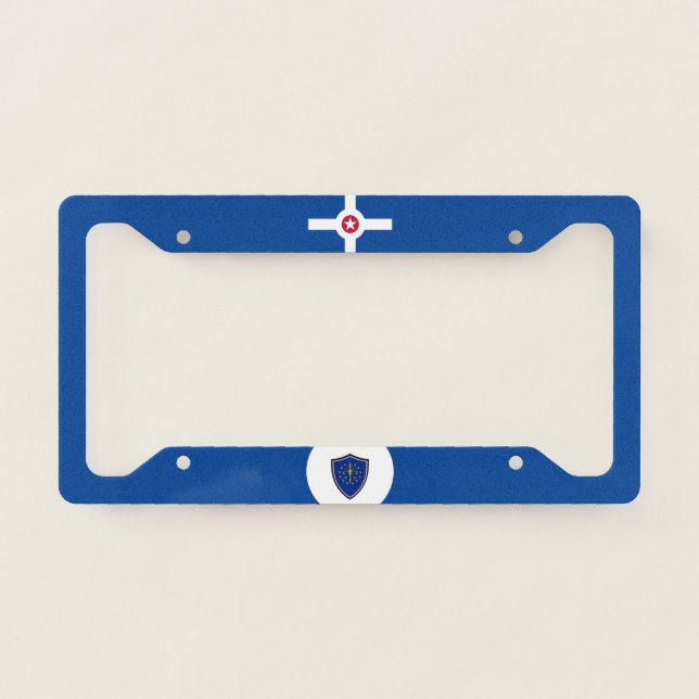 Indianapolis (Indiana) city flag License Plate Fra License Plate Frame (Front)