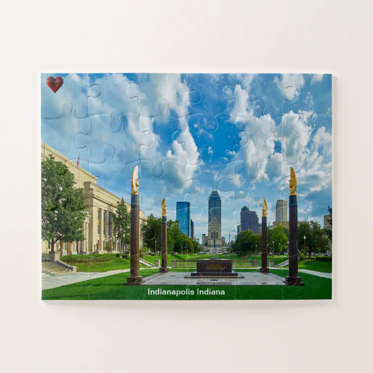 Indianapolis Indiana Jigsaw Puzzle Zazzle