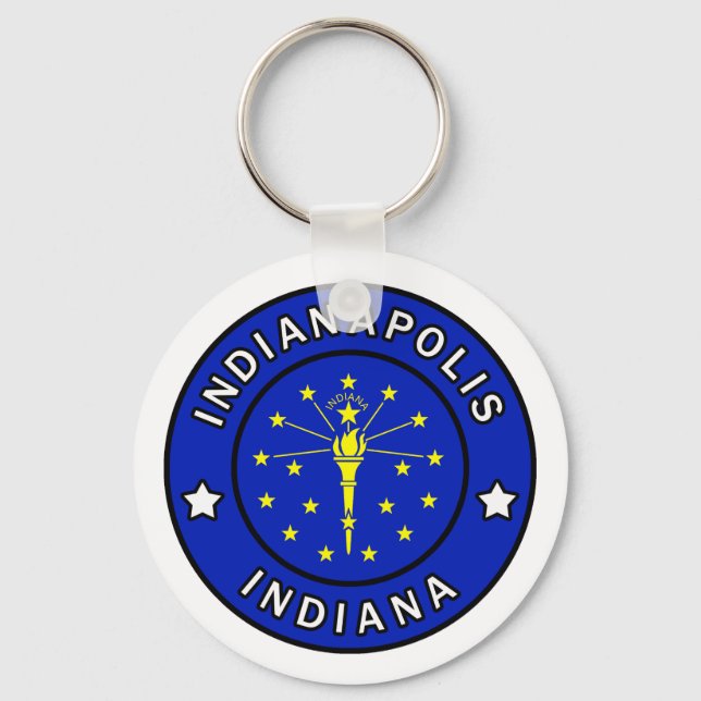 Indianapolis Indiana Keychain (Front)