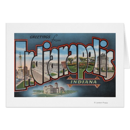 Indianapolis, Indiana - Large Letter Scenes 3 (Front Horizontal)