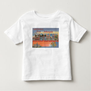 Indianapolis, Indiana - Large Letter Scenes 4 Toddler T-shirt