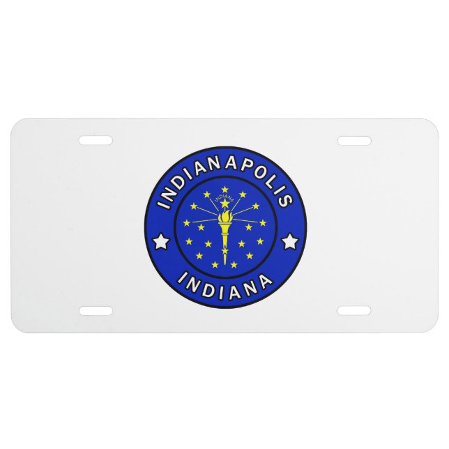 Indianapolis Indiana License Plate (Front)