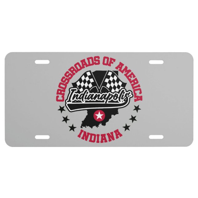 Indianapolis,Indiana License Plate (Front)