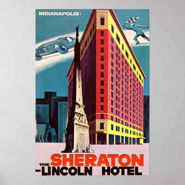 Indianapolis Indiana Lincoln Hotel Poster (Front)