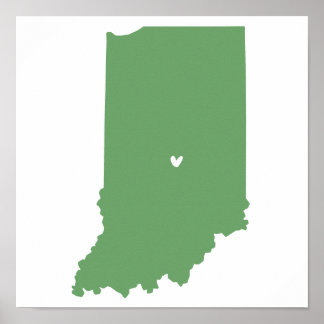 Indianapolis, Indiana Love Poster