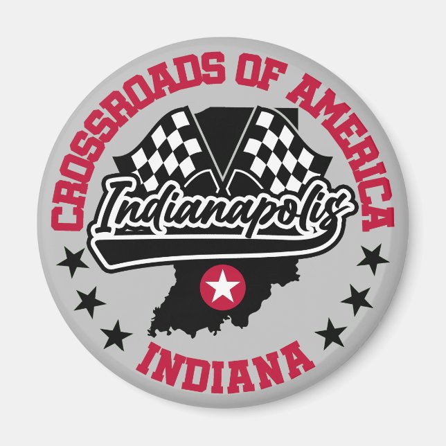 Indianapolis,Indiana Magnet (Front)