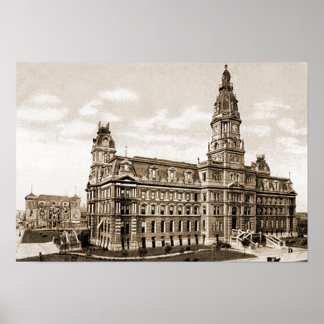 Indianapolis Indiana Old Marion County Courthouse Poster (Front)