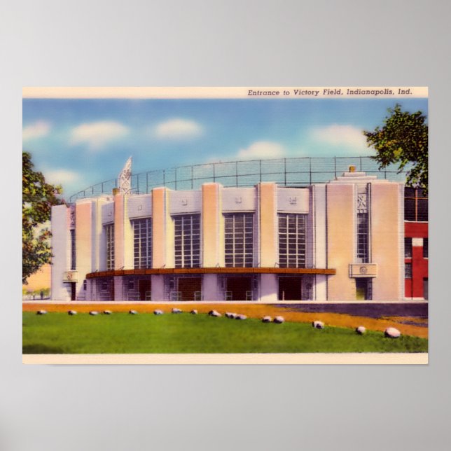 Indianapolis Indiana Old Victory Field Poster (Front)