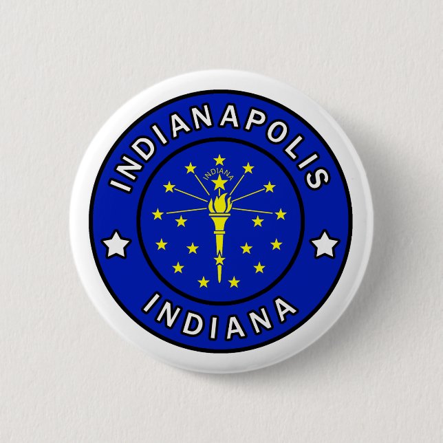 Indianapolis Indiana Pinback Button (Front)