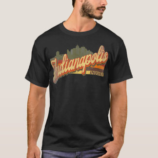 Indianapolis, Indiana Retro Vintage 70s 80s Distre T-Shirt