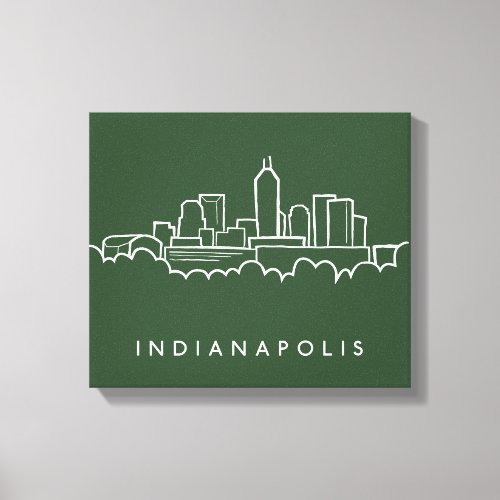 Indianapolis Indiana Skyline Canvas Print