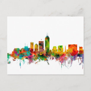 Indianapolis Indiana Skyline Postcard