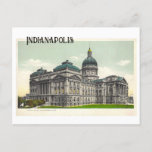 Indianapolis, Indiana Statehouse/Capitol Vintage  Postcard
